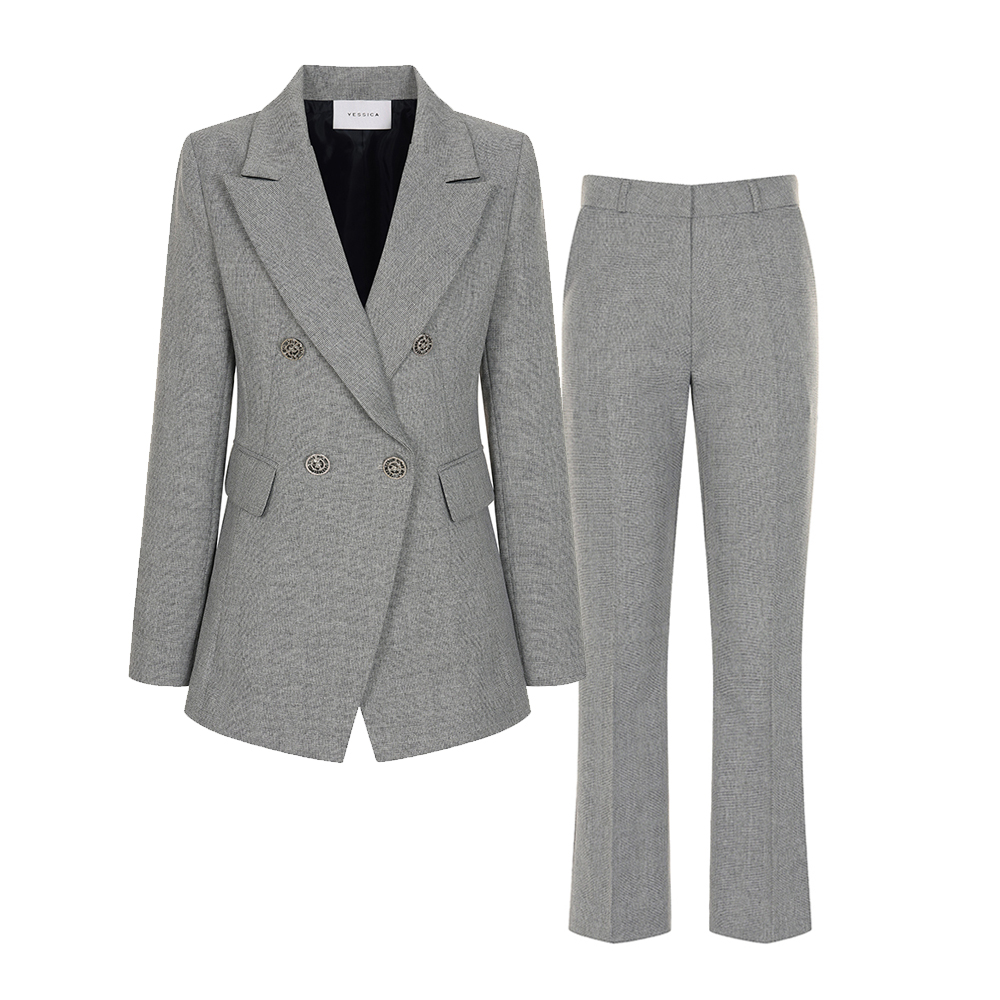 [한정수량] [SET] 예시카 모던 더블 자켓 슬랙스 정장세트 YI3ST461