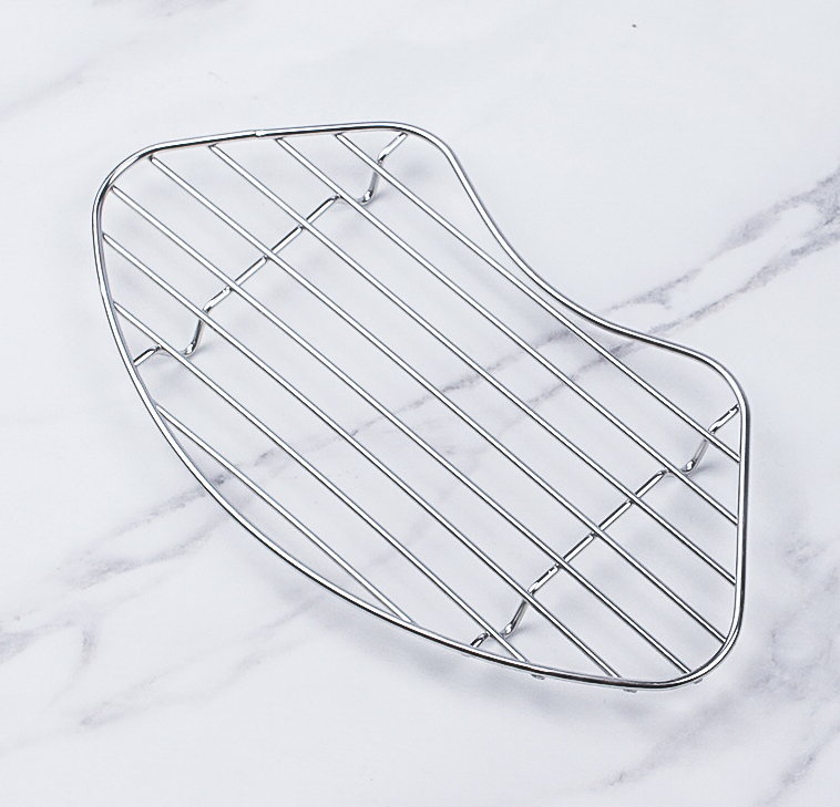 스텐 고기 받침대 플레이트 삼겹살 마늘 불판 받침망 중