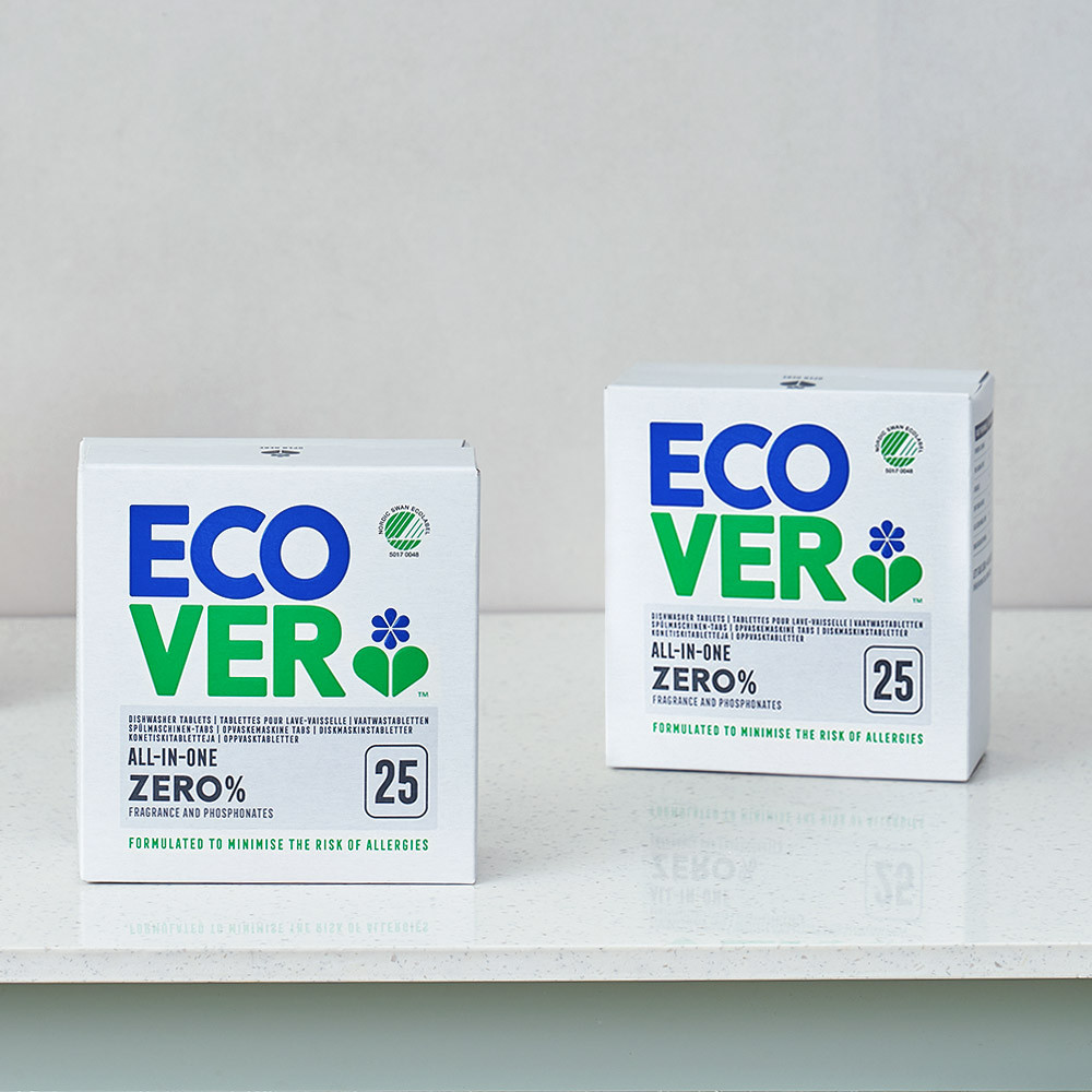에코버 제로 올인원 식기세척기세제 무향 25개입, 2개