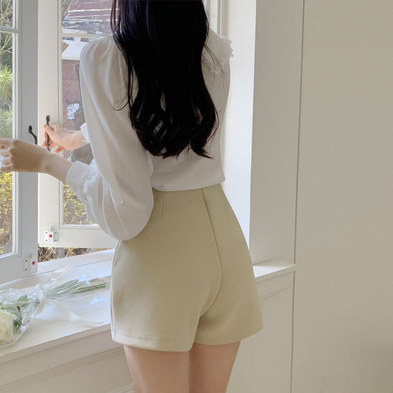 (링클프리O말랑쫀득만능코디템♥) 다이스 하이웨스트 쫀쫀 세미 A라인 하프 팬츠 ps4809 - 상세 이미지 3