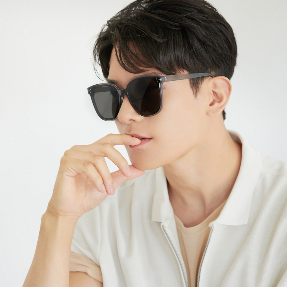 UV 자외선차단 남자 빅 오버 사이즈 대두 블랙 선글라스