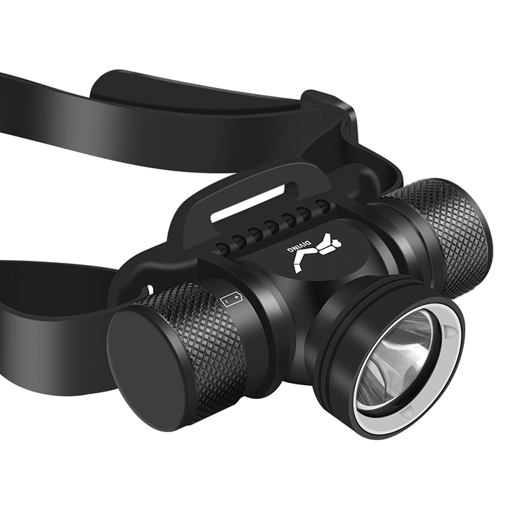 돌핀 D4 수중 LED 헤드랜턴 해루질 스쿠버 다이빙 다이버 방수 잠수 헤드 머리 라이트