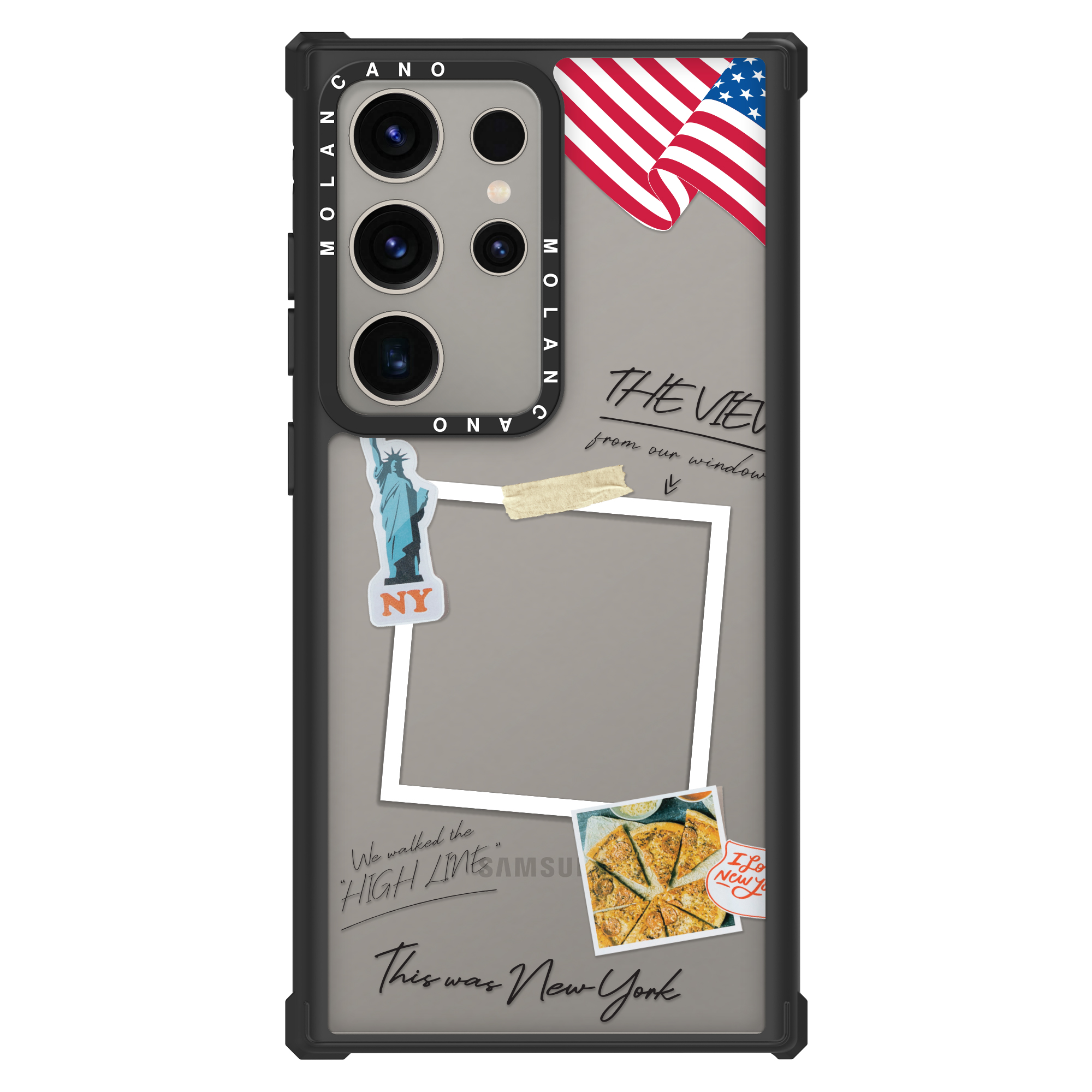 모란카노 갤럭시 S24 울트라 임팩트 디자인 투명 범퍼 휴대폰 케이스 굿바이브 - 상세 이미지 4