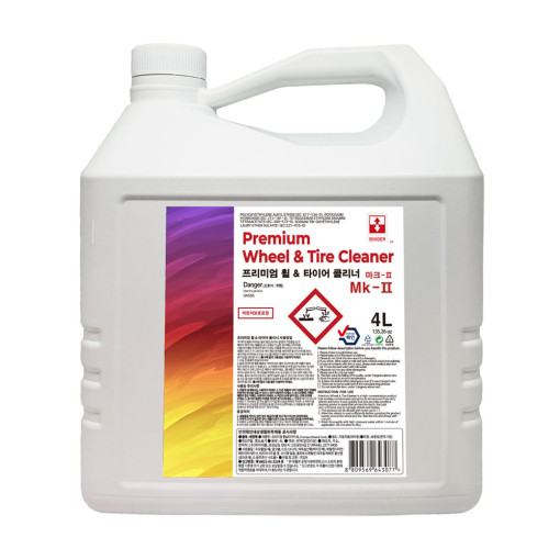 바인더 프리미엄 휠&타이어 클리너 마크2 4L 휠크리너 타이어세정제 대용량
