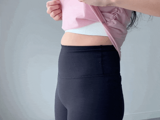 [1+1/허리💗잘록핏]밑단굴림 셔링 필라테스 발레코어 트레이닝 애슬레저 운동복 요가복 헬스복 상의 커버업 세미 크롭 반팔 티셔츠 발레리나티 숏슬리브 상세 이미지 4