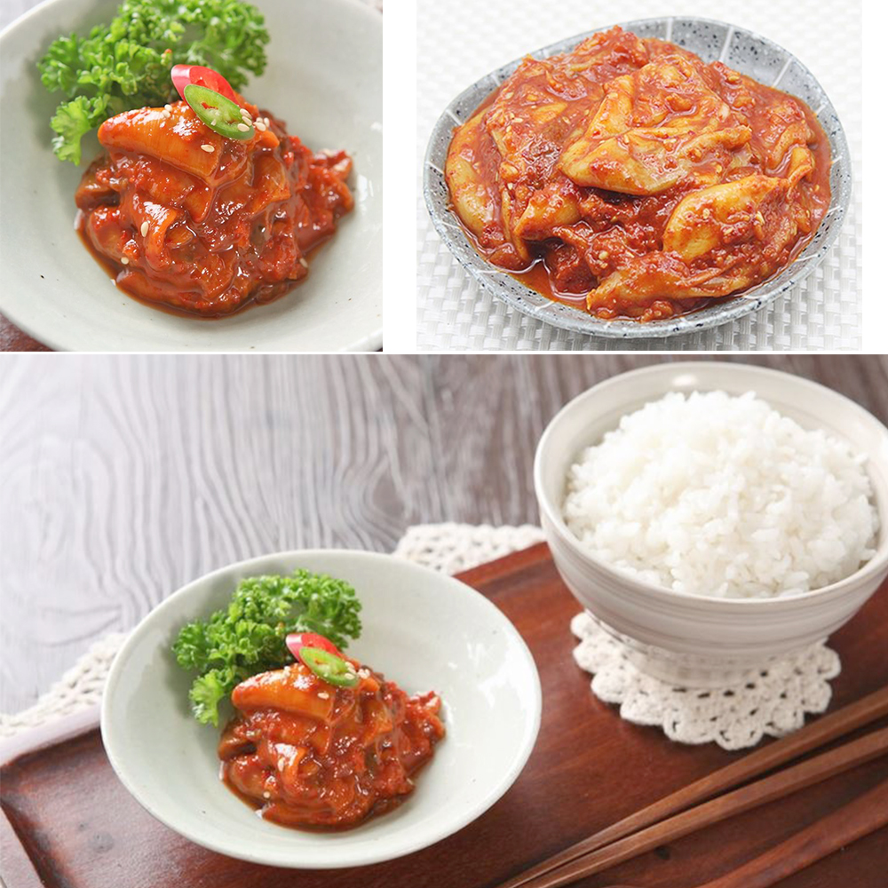 싱싱한 바다 멍게젓 1kg 간편식사 부모님 가족 비빔밥 - 상품 이미지