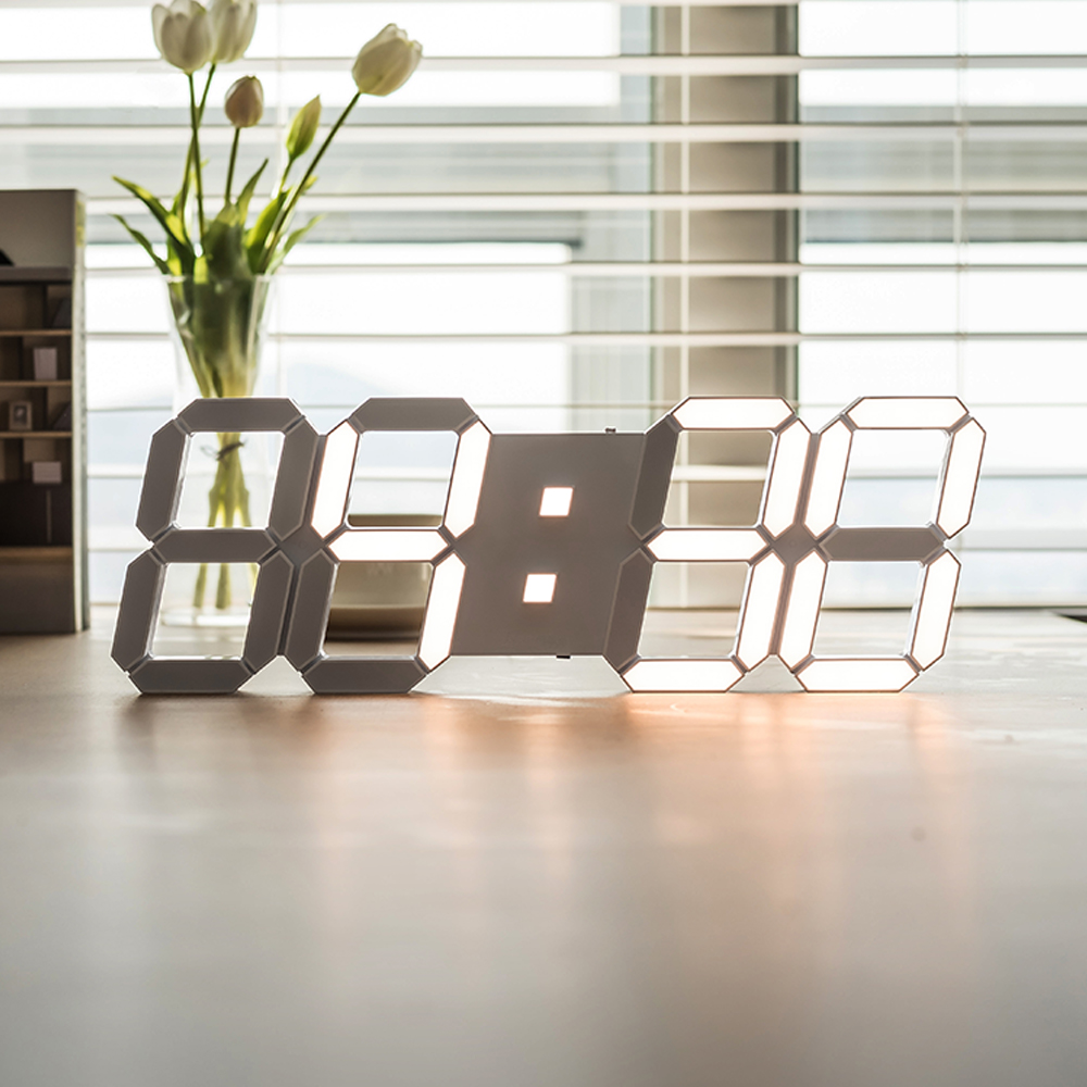 국산 플라이토 위성 GPS 3D LED 대형 숫자 벽걸이 시계 38cm - 상세 이미지 5