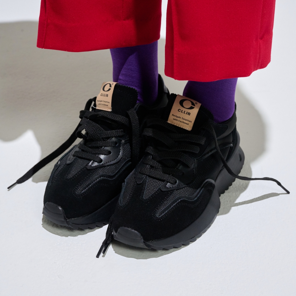 굽높은 여성키높이운동화 발편한슈즈 스탠딩스니커즈 코 윅 CL0201HB 굽높이 5.5cm - 상품 이미지