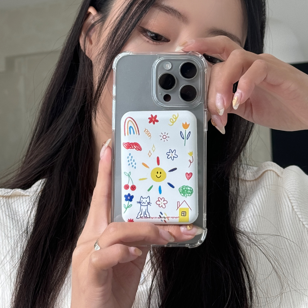 맥세이프 보조배터리 무선충전 C타입 8핀 휴대용 스케치북