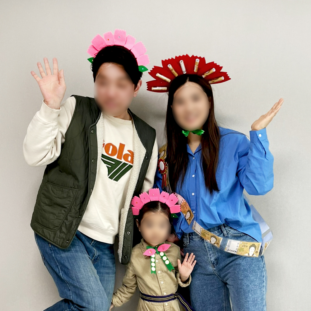 어버이날 스승의날 카네이션 리본 아기 머리띠 만들기 키트 인간 화환 용돈 부모님 이벤트 - 상세 이미지 3