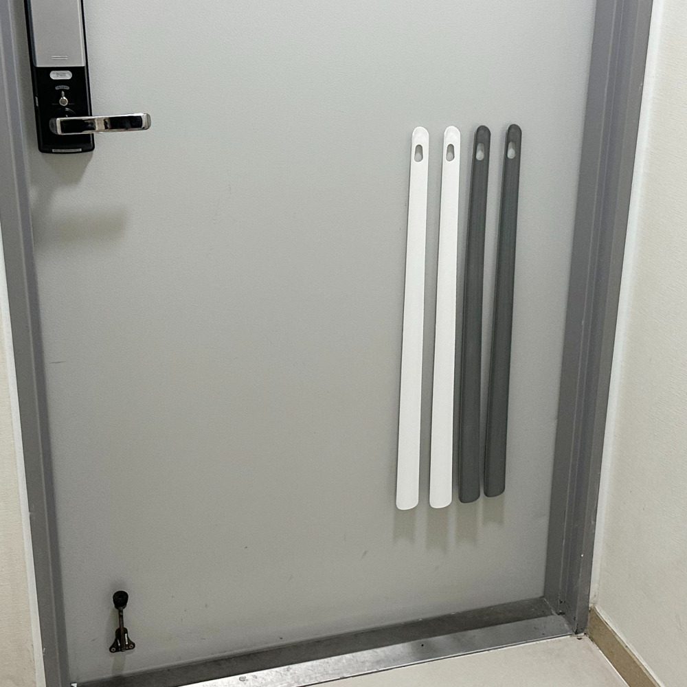 올지 무설치 자석 구두주걱 롱 구둣주걱 현관문 긴 70cm 신발 헤라 화이트