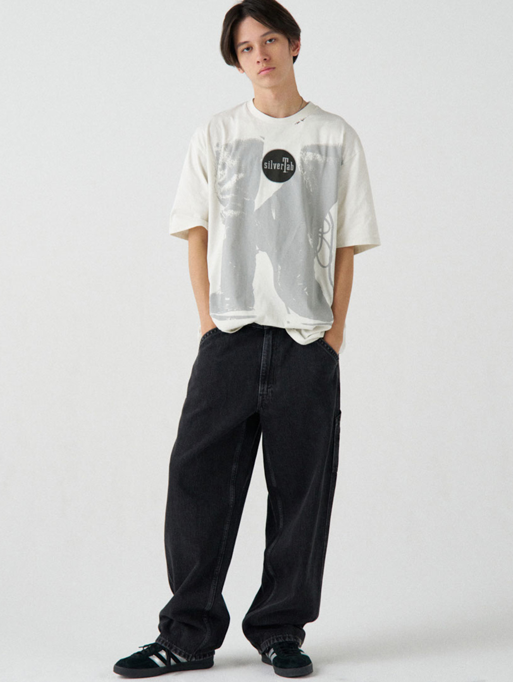 Levi's 리바이스 실버탭 베기카펜터 와이드 데님 청바지 팬츠 SILVERTAB - 상품 이미지