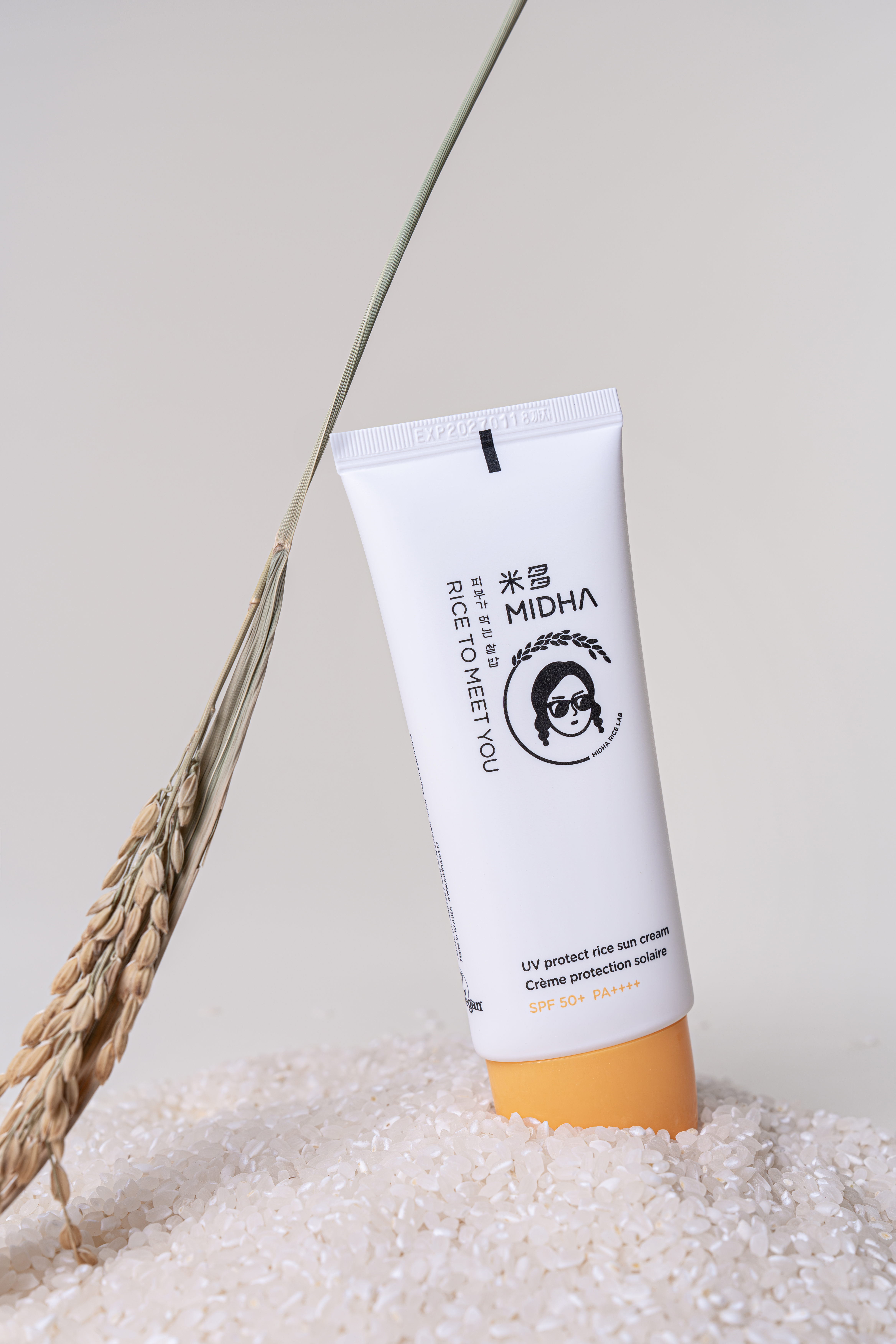 미다 UV 프로텍트 라이스 선크림 SPF50+ PA++++ 50ml 더블 기획 - 상세 이미지 4