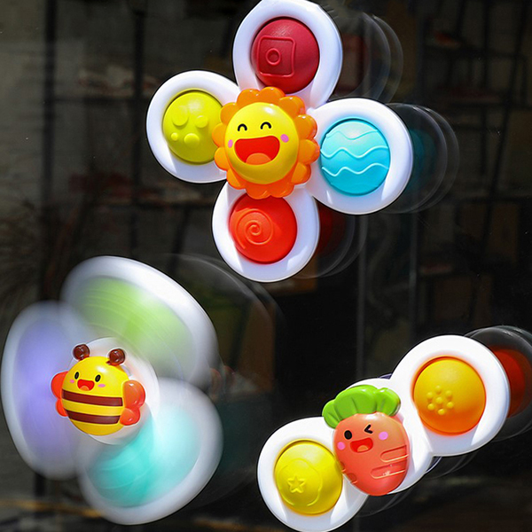 키저스 3단합체 캔디스핀팝 흡착 회전 딸랑이 치발기 3종세트 돌 아기 신생아 장난감 선물