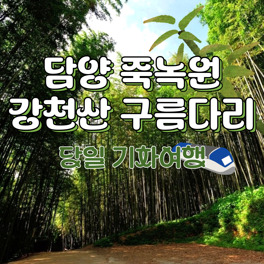 KTX 담양 죽녹원 메타세쿼이아길 강천산 출렁다리 기차여행 중식 포함 국내 패키지 - 상품 이미지