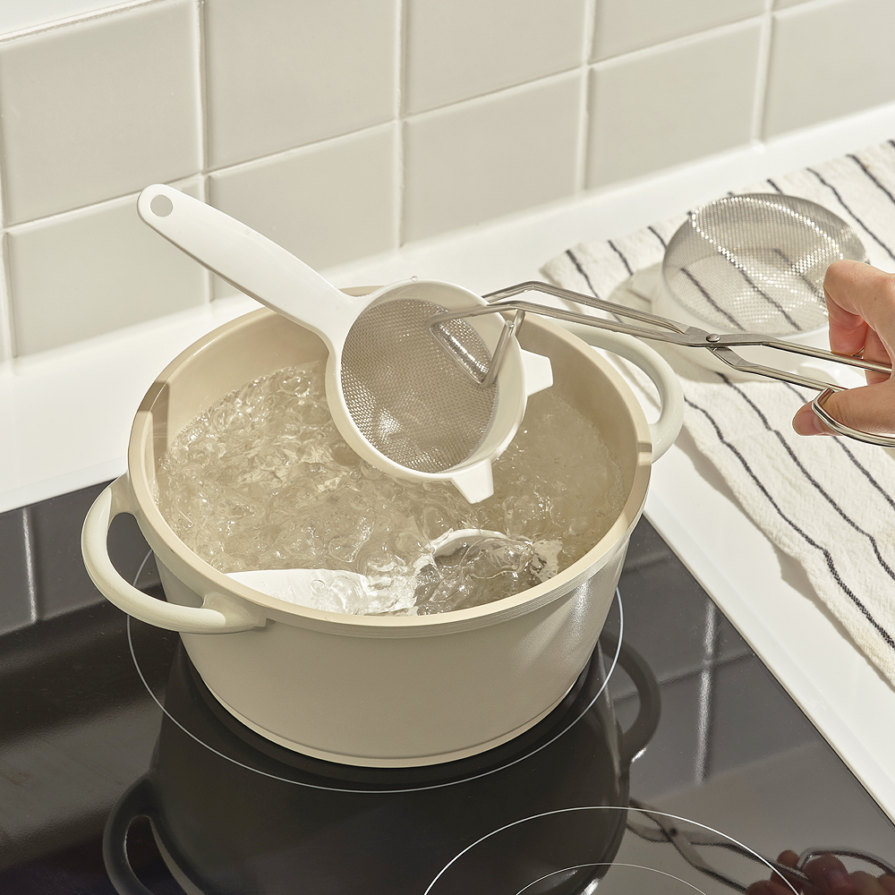 도블레 이유식 항균 거름망 베이킹 채반 채망 60mm 이유식초기 화이트