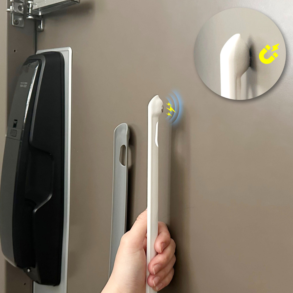 올지 무설치 자석 구두주걱 롱 구둣주걱 현관문 긴 70cm 신발 헤라 화이트