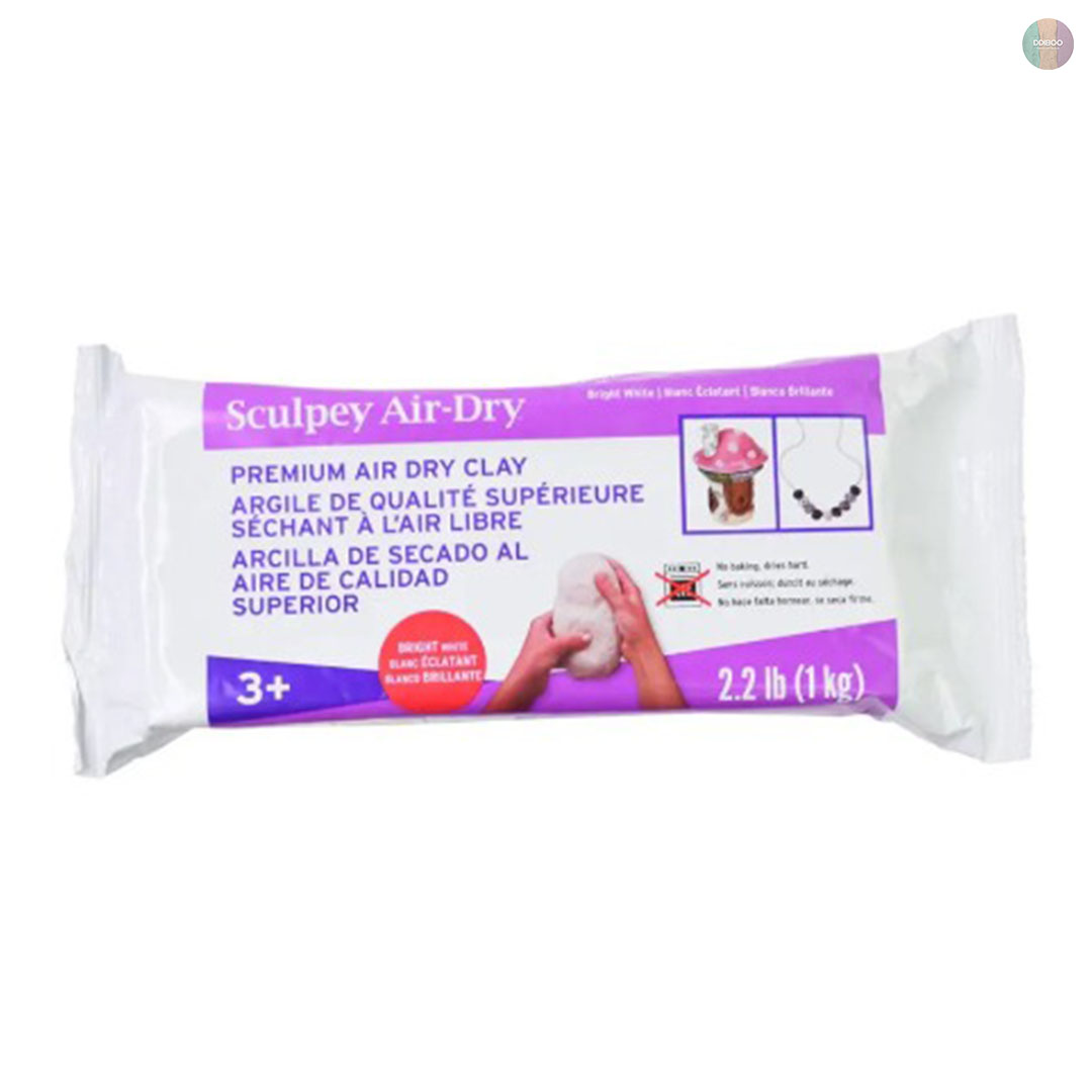 스컬피 에어 드라이 1kg 불투명 흰색 (air dry) 자연건조 클레이 - 상품 이미지