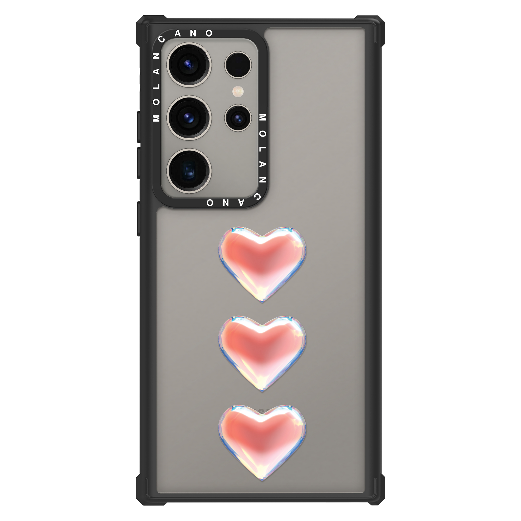 모란카노 갤럭시 S24 울트라 임팩트 디자인 투명 범퍼 휴대폰 케이스 굿바이브 - 상세 이미지 5