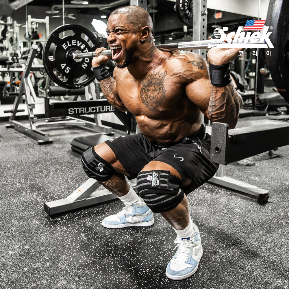 SCHIEK 1178SV 블랙아웃 니랩 헬스 무릎 보호대 등산 스쿼트 관절 시크 쉬크