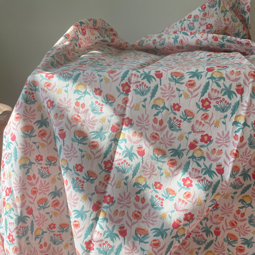 바이아미 더플라워 꽃무늬 빈티지 침실 맞춤 커튼