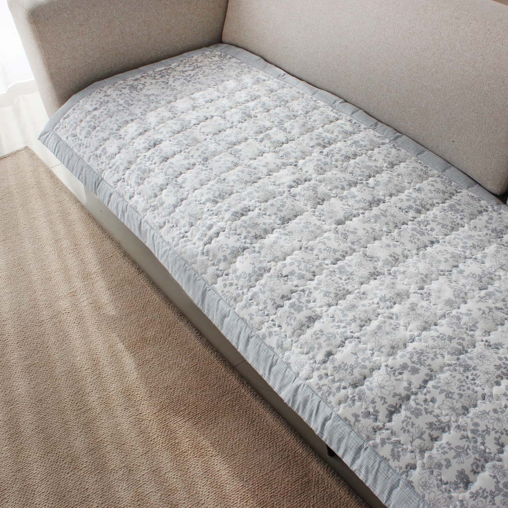 듀라론 냉감 여름 쇼파 패드 쿨링 누빔 매트 커버 덮개 3인용 국내생산