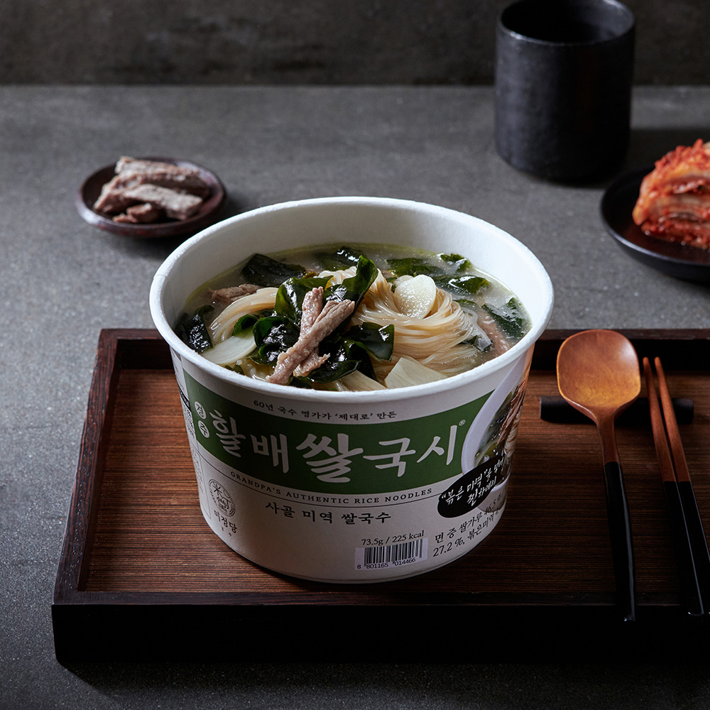 미정당 경주 할배쌀국시 사골미역 쌀국수 73.5g 12개입 - 메인 이미지