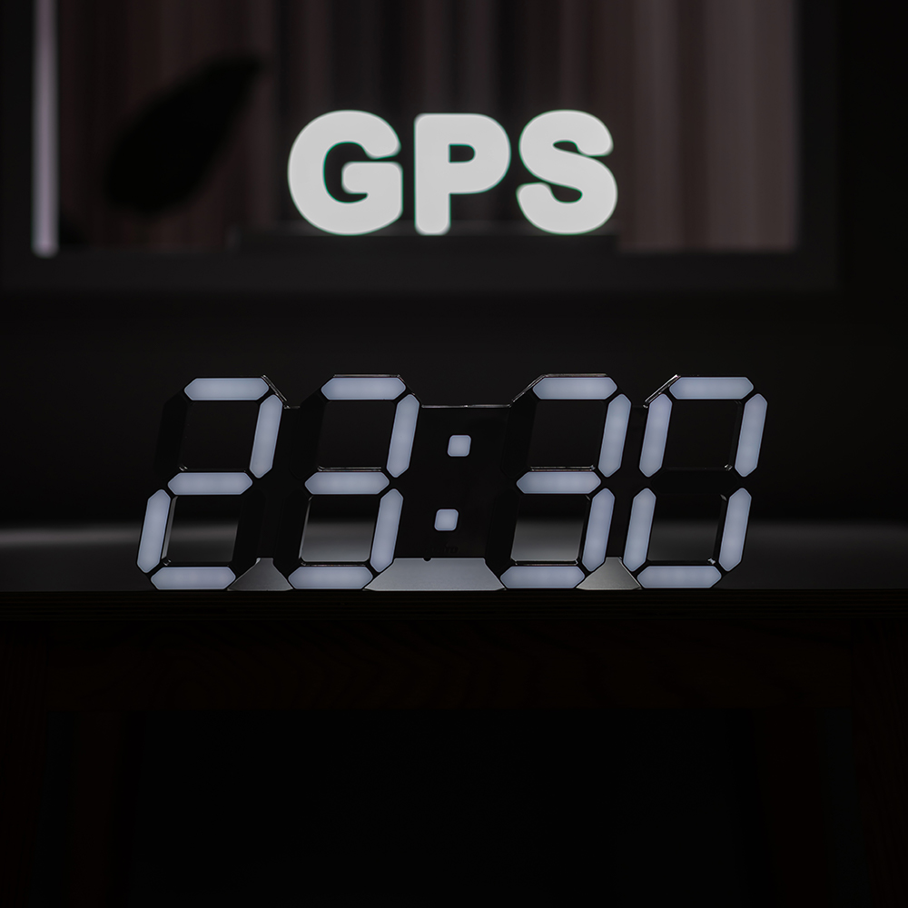 국산 플라이토 위성 GPS 3D LED 대형 숫자 벽걸이 시계 38cm 이미지 6