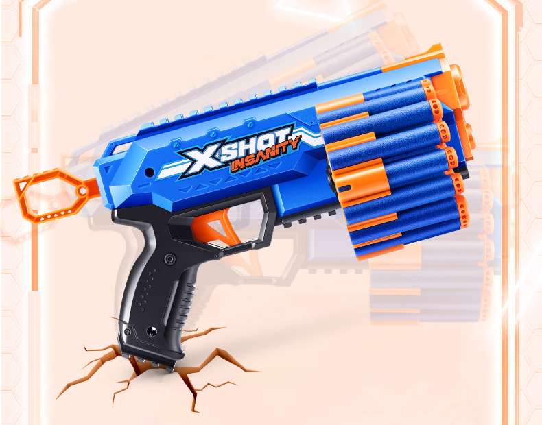 엑스샷 X-SHOT 인새니티 전동 레이지 파이어 블래스터 볼트 다트총 장난감총 36603 - 상세 이미지 2