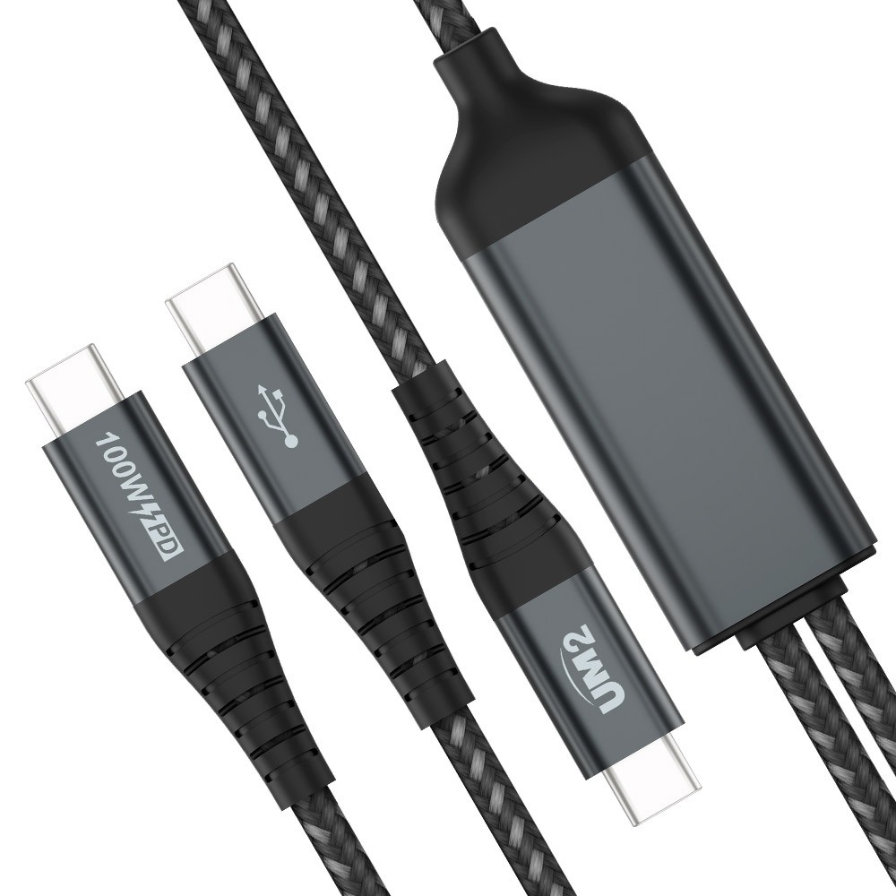 듀얼 2in1 C타입 100W 초고속 충전케이블 PPS 45W 노트북 갤럭시 아이폰충전 - 상세 이미지 3