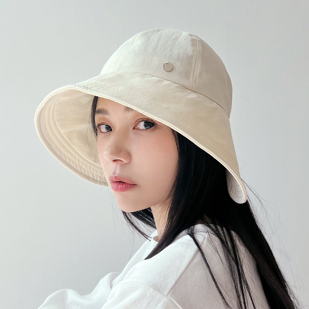 와이드챙 여성 여름 골프 햇빛차단 버킷햇 벙거지 - 상세 이미지 4