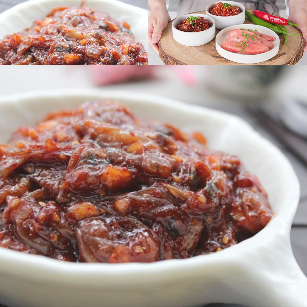 싱싱한 육즙 꼴뚜기젓 1kg 맛있는 토속 혼밥 반찬 - 상품 이미지