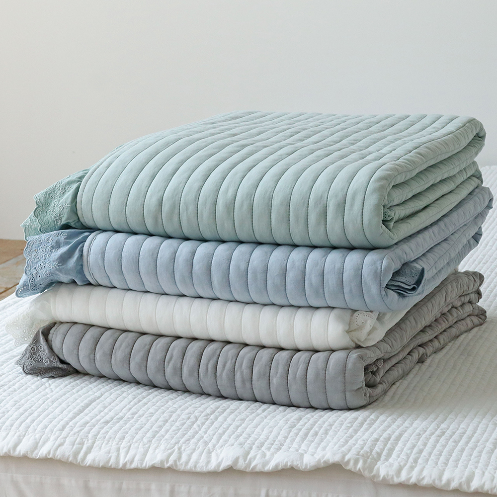 프랑수아 레이스 모달 스프레드 피그먼트 워싱 사계절 침대 이불겸패드 160x210