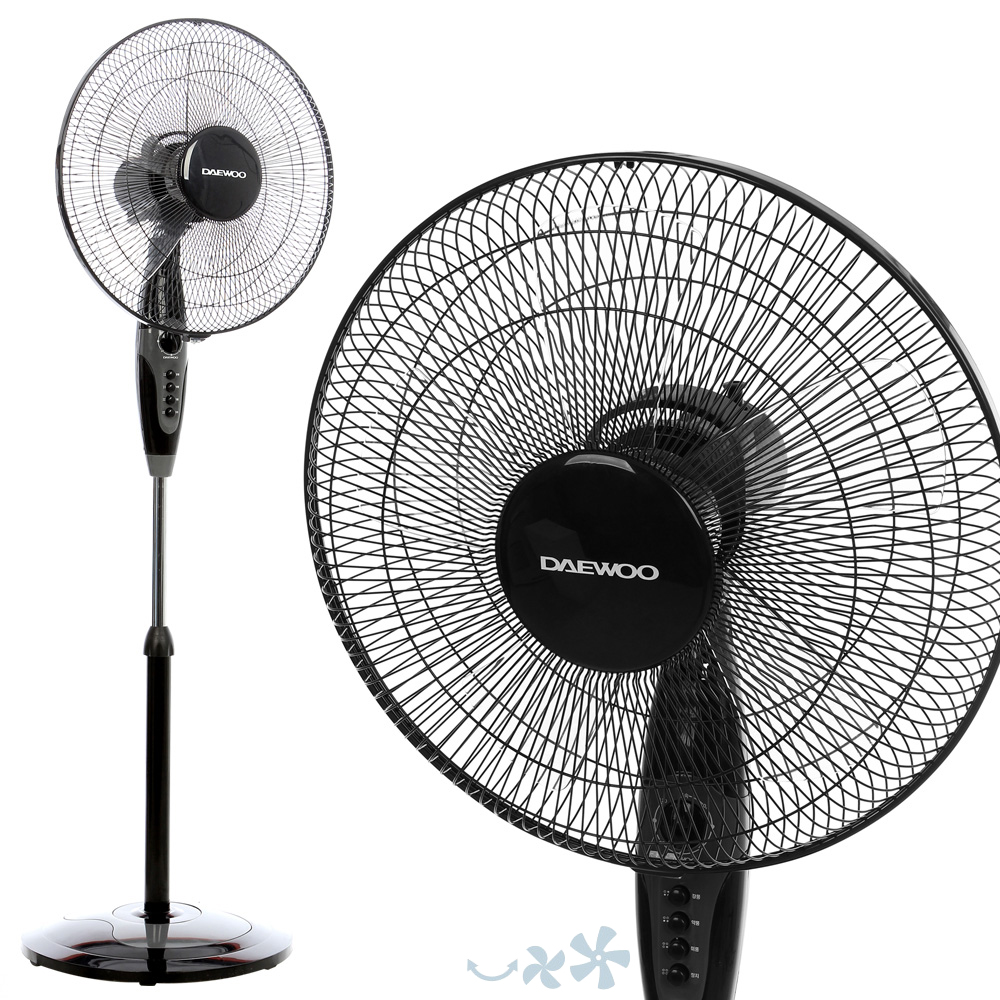 대우 키다리 선풍기 키큰 키높이 선풍기 거실 사무실 가정용 업소용 블랙 - 상세 이미지 2