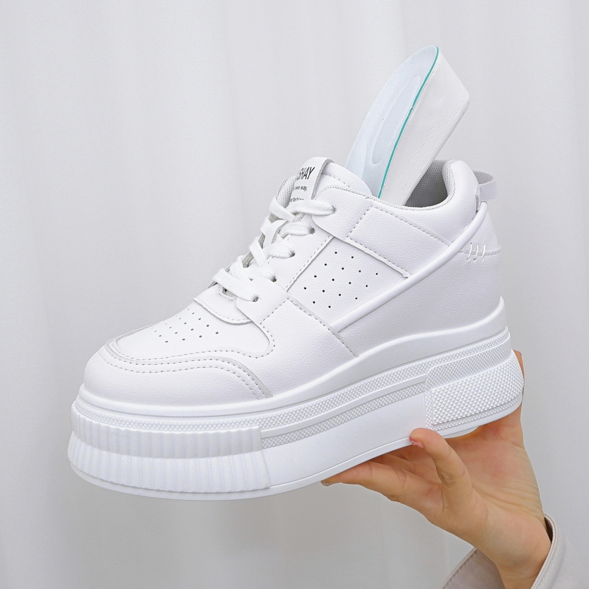 [225cm단독입고/+9CM👍] 키높이 플랫폼 통굽 스니커즈 운동화 상세 이미지 8