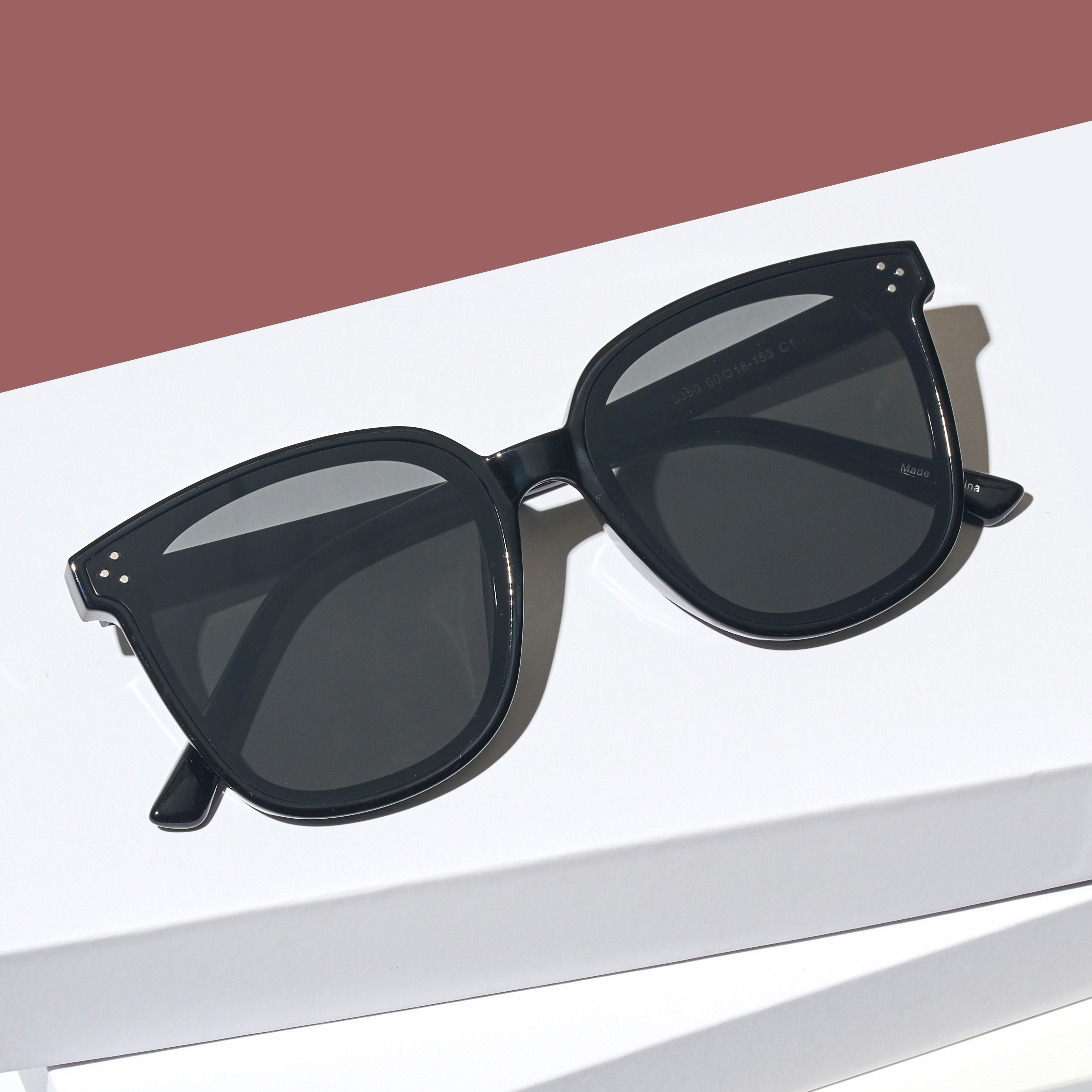 UV 자외선차단 남자 빅 오버 사이즈 대두 블랙 선글라스