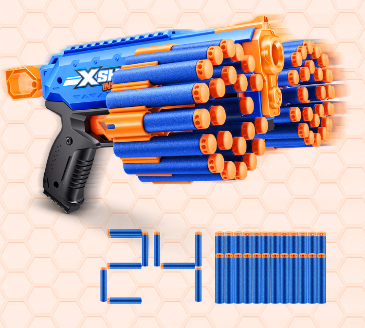 엑스샷 X-SHOT 인새니티 전동 레이지 파이어 블래스터 볼트 다트총 장난감총 36603 - 상품 이미지
