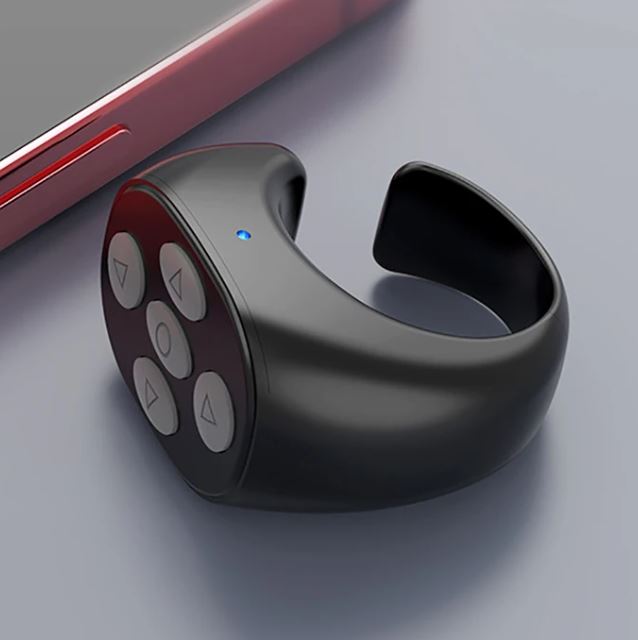 미니 반지형 스마트폰용 링 마우스 무선 블루투스 핑거 리모컨 숏츠 E북 웹툰 간편 시청