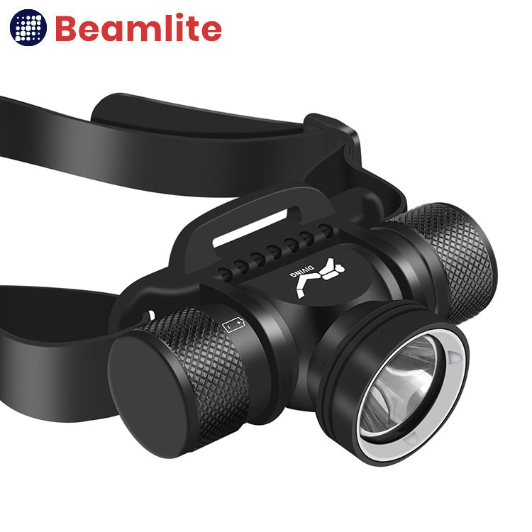 돌핀 D4 수중 헤드랜턴 60m 방수 다이빙 랜턴 스쿠버 해루질 써치 CREE 후레쉬 - 상세 이미지 3