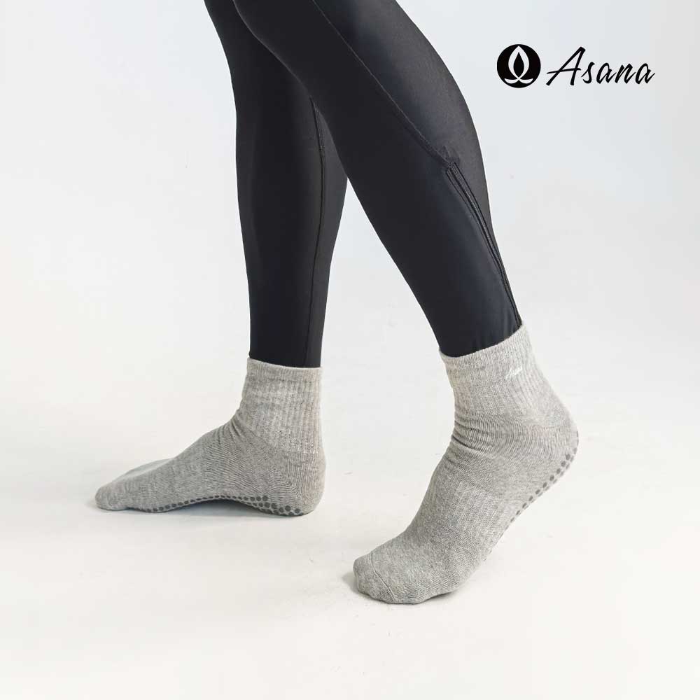 아사나 골지 쿼터삭스(남성용) 스포츠 요가 필라테스 양말 남자 논슬립 미끄럼방지 발큰여성 - 메인 이미지