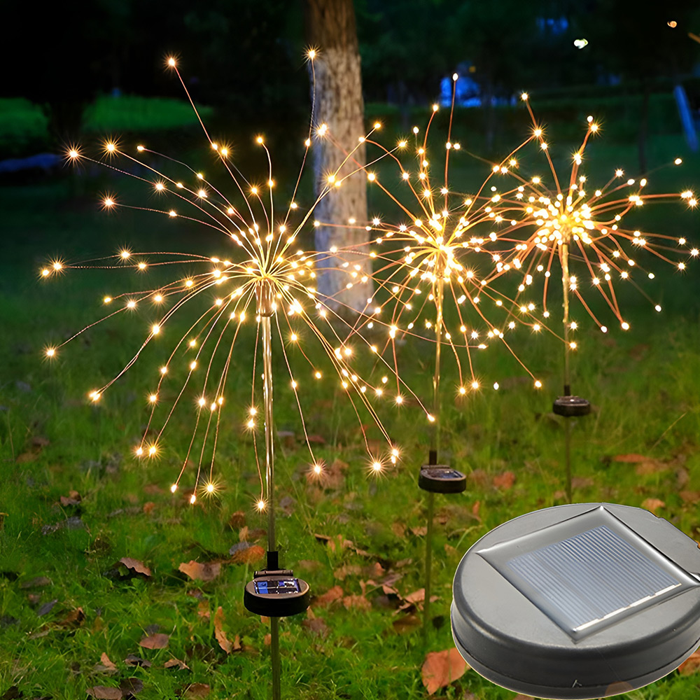 고란 LED 태양광정원등 가로등 전등 야외조명등 경관 태양열조명 수목 잔디등 90개 전구