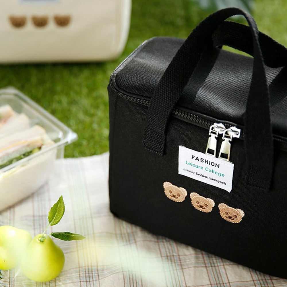 곰돌이 이유식 쿨러 백 미니 보냉 가방 아이스 박스 휴대용