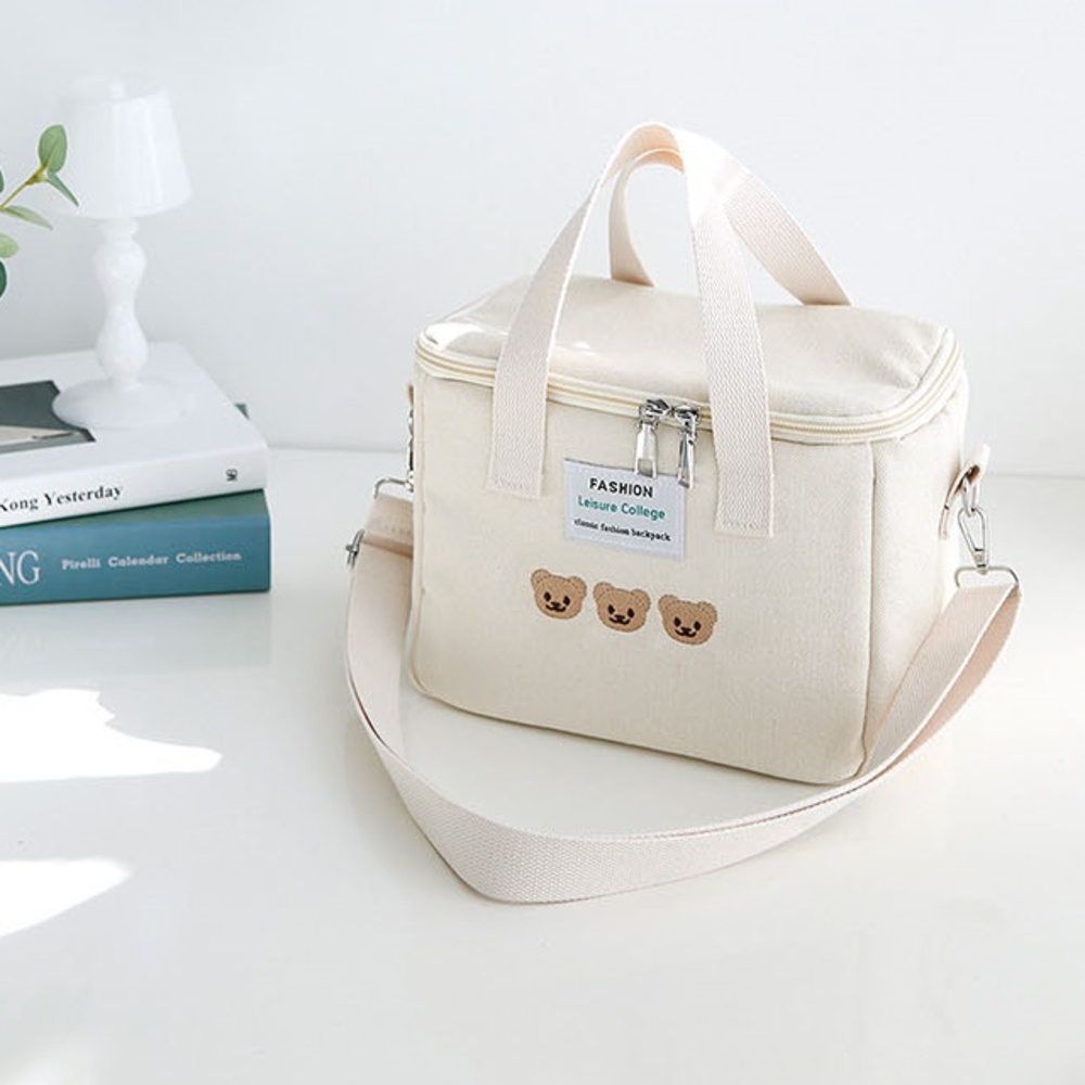 곰돌이 이유식 쿨러 백 미니 보냉 가방 아이스 박스 휴대용