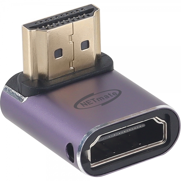 강원전자 넷메이트 HDMI 2.1 M/F 아래쪽 꺾임 젠더 NM-HG2104 - 상세 이미지 2