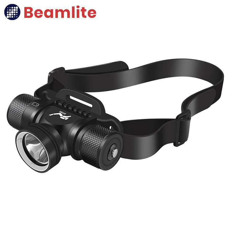 돌핀 D4 수중 헤드랜턴 60m 방수 다이빙 랜턴 스쿠버 해루질 써치 CREE 후레쉬 - 상세 이미지 2