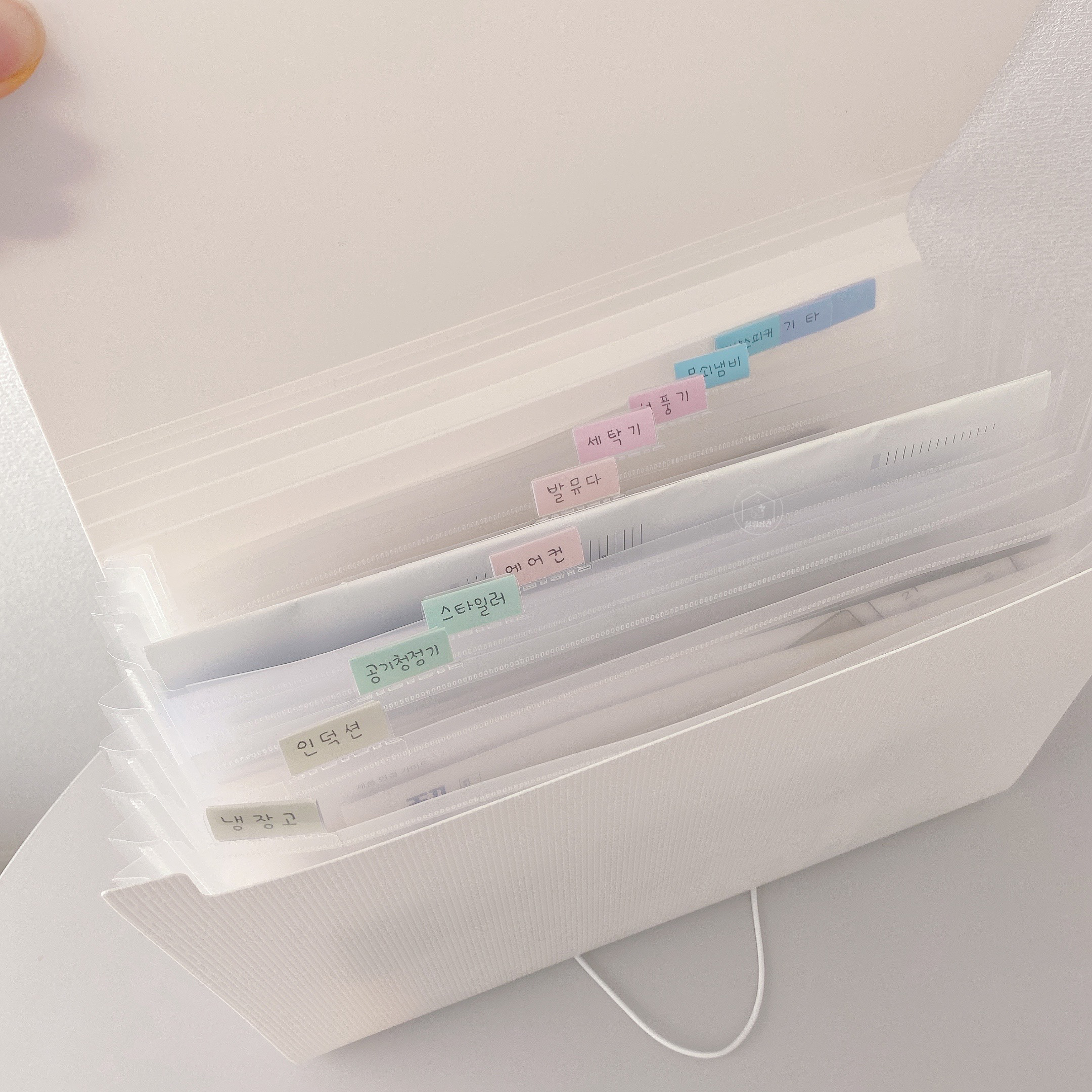 아코디언 파일 서류 악보 정리 보관 살림공간