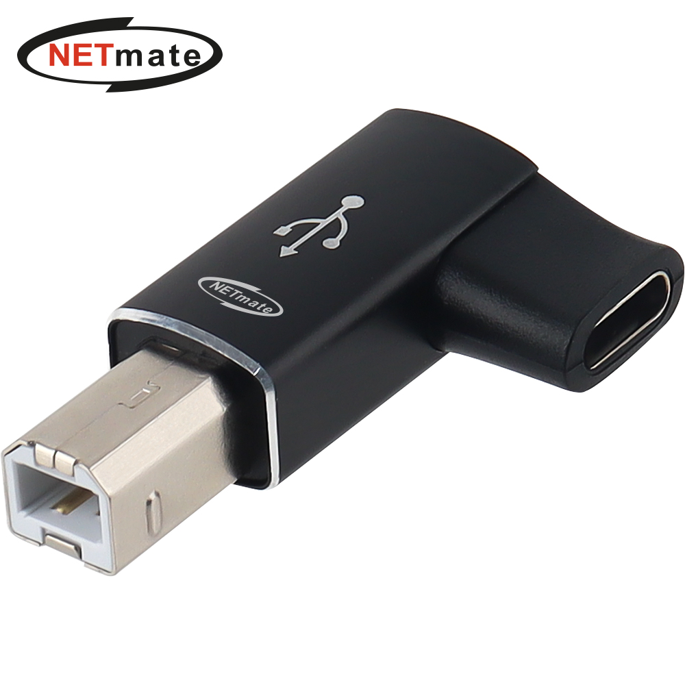 강원전자 넷메이트 USB2.0 BM/CF 왼쪽 꺾임 젠더 NM-UGBMCFA
