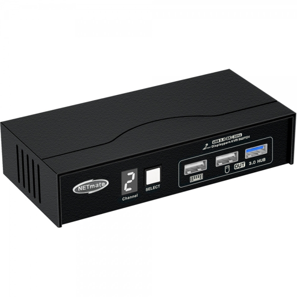 강원전자 넷메이트 8K 지원 Displayport KVM 2:1 스위치(USB) NM-DK8302P - 상세 이미지 2