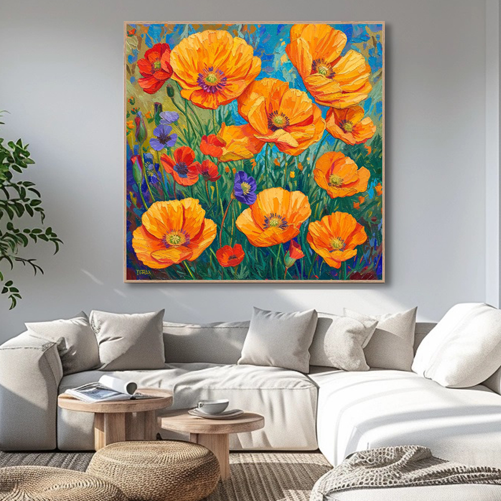 단아한희망 80cn x 80cm 무광오크 알루미늄액자 - 상세 이미지 4