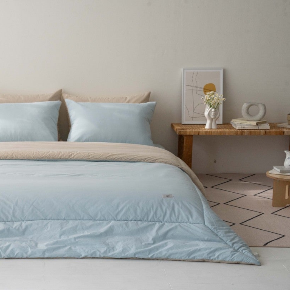 100수 수피마 면 워싱 간절기 사계절 먼지없는 알러지케어 호텔 차렵 부드러운 이불 세트